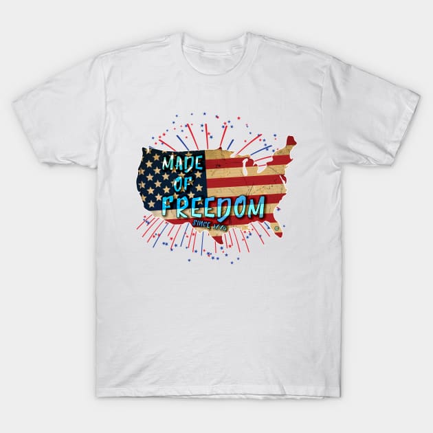 Freedom Tee T-Shirt by bumfromthebay